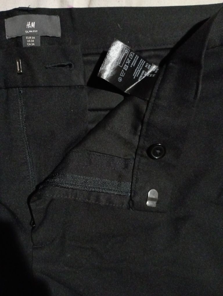 Классические черные шорты H&M slim fit
