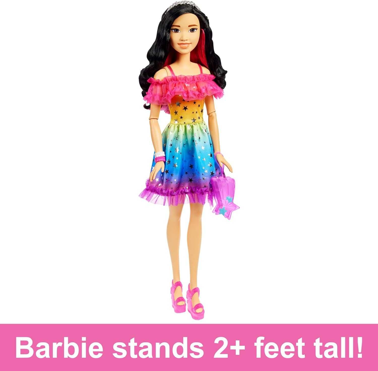Барби Лучшая подружка брюнетка 70 см Barbie Large Doll with Black Hair