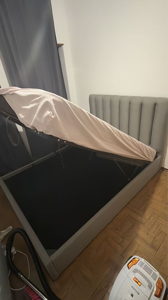 Cama Baú com cabeceira e colchão
