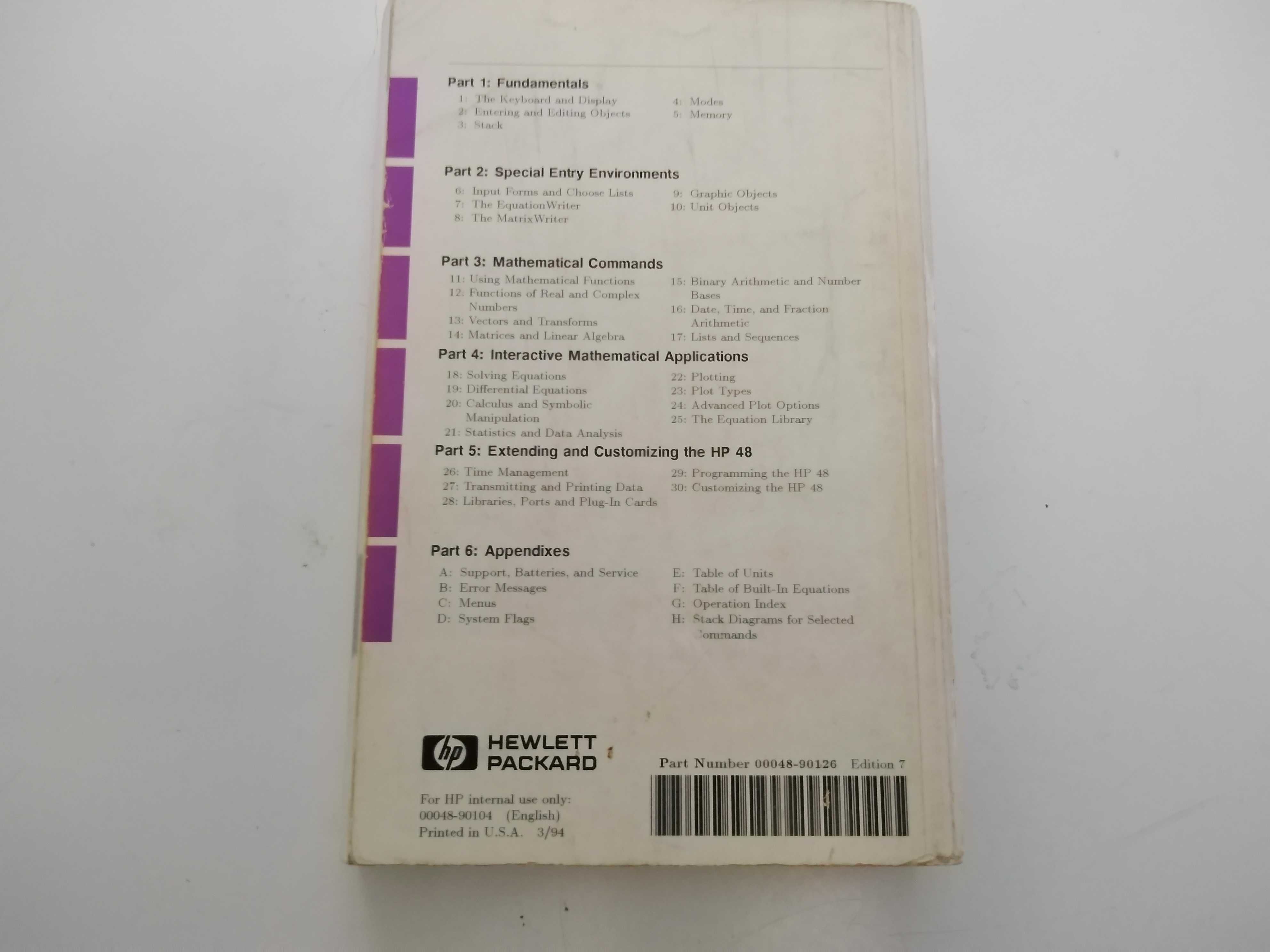 Manual de Calculadora Hewlett Packard HP-48GX