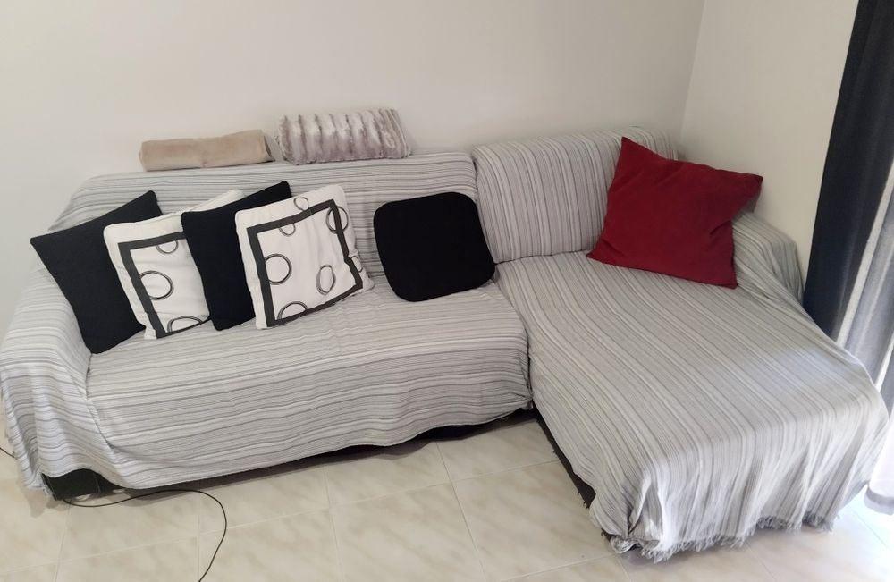 Sofá Chaise Longue (Preto)