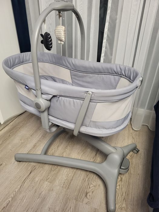 Łóżeczko dostawka kołyska Chicco Baby hug 4w1  air z materacem Rucken