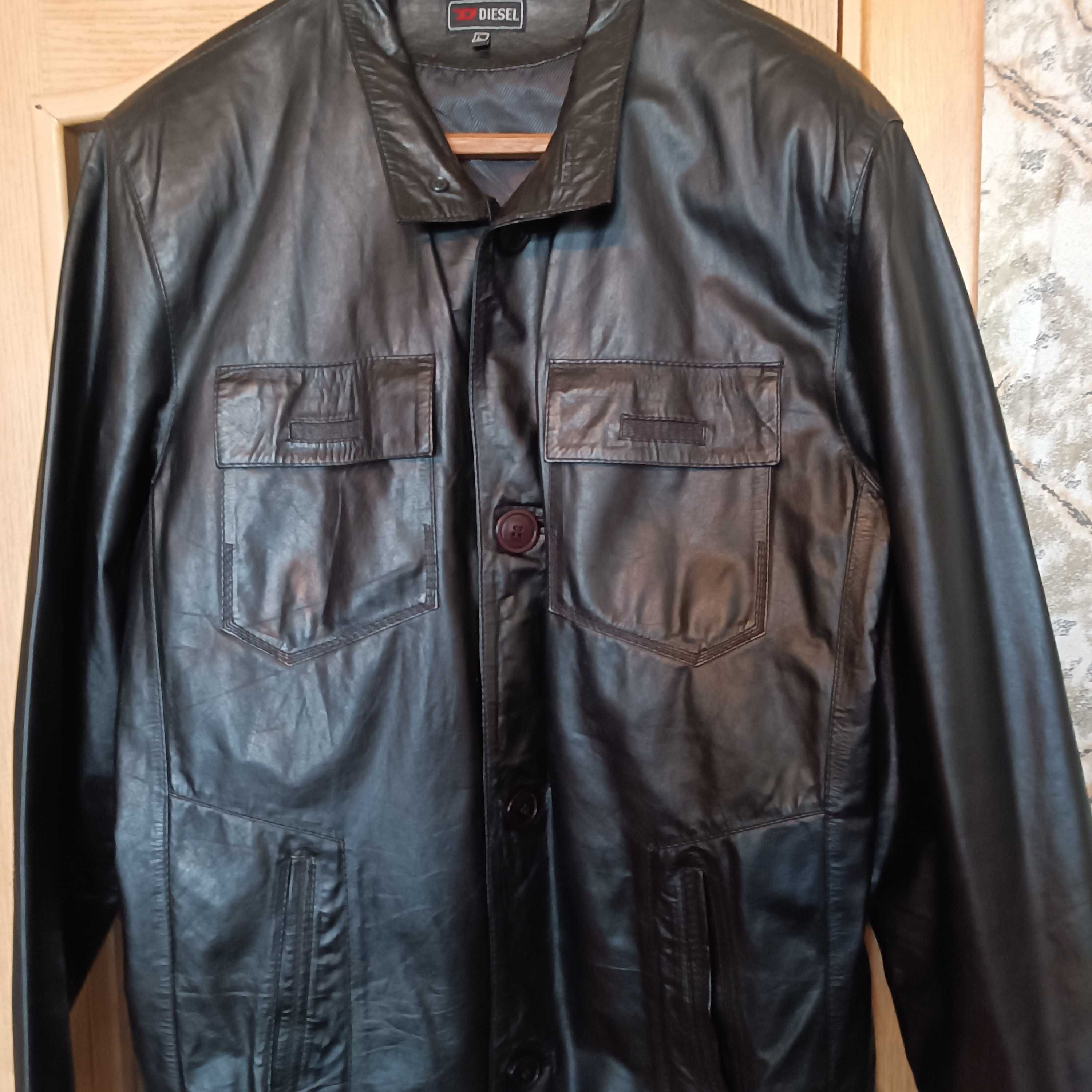 куртка чоловіча шкіряна - кожана  Diesel. Размер L, 48-50