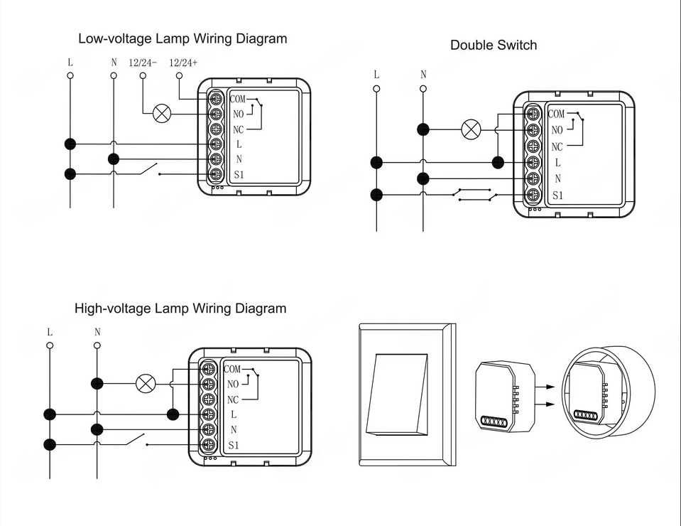 Реле ZigBee Dry Contact GIRIER Tuya Smart Switch 1Ch Сухий контакт