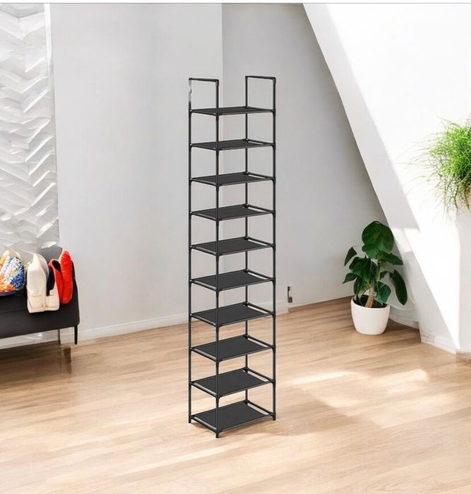 Nowy czarny stojak organizer na buty