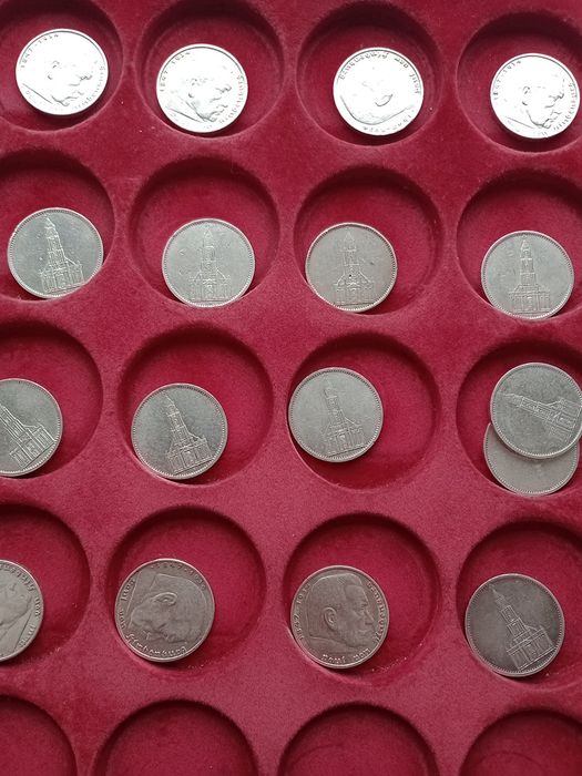 Moneta--5 Marek--1934-36--srebro