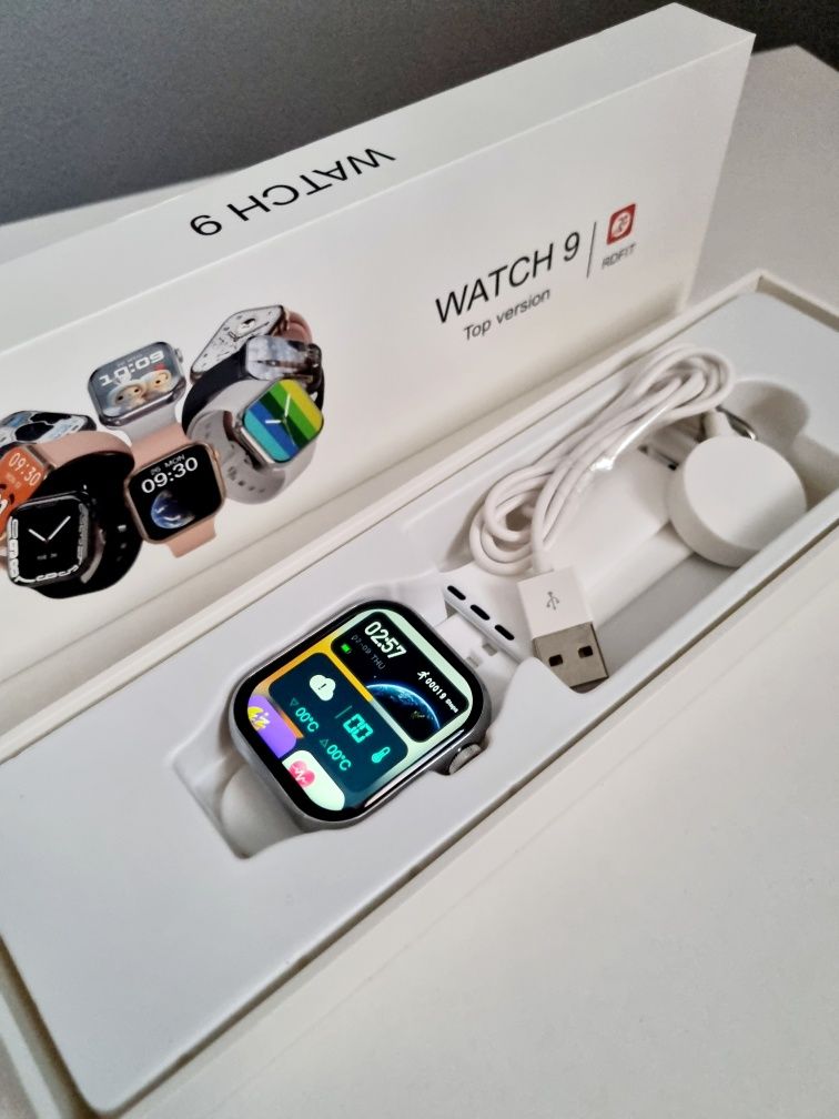 Smart Watch seria 9 biały pasek