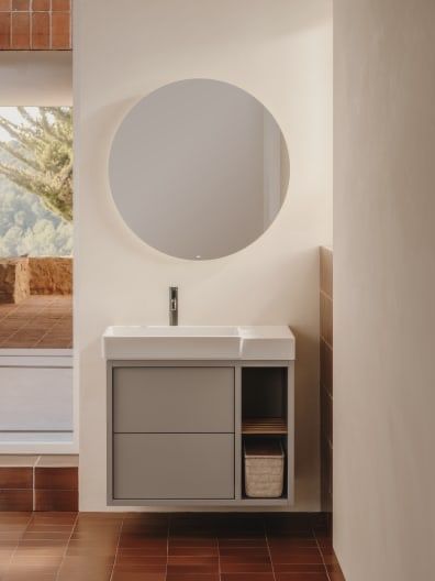 Bancada com lavatorio Roca - Unik