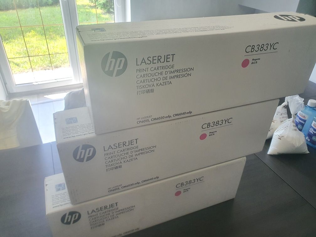 Tonery toner HP CB381yc CB383yc nowy oryginalny