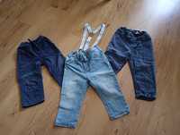 Zestaw spodni 80/86/92 Spodnie jeans dla chłopca