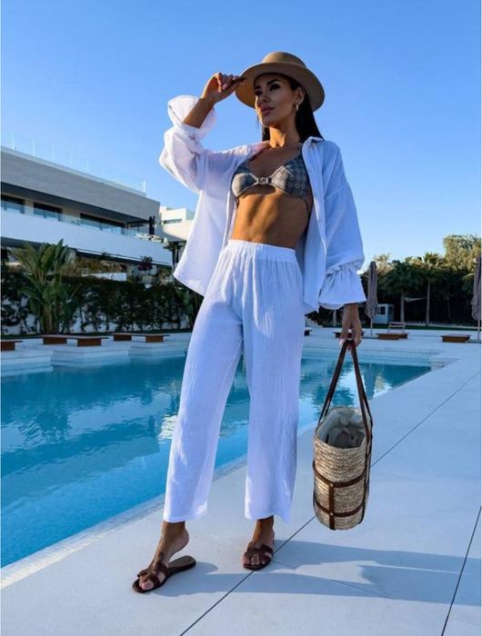 Костюм трійка муслін з шортами