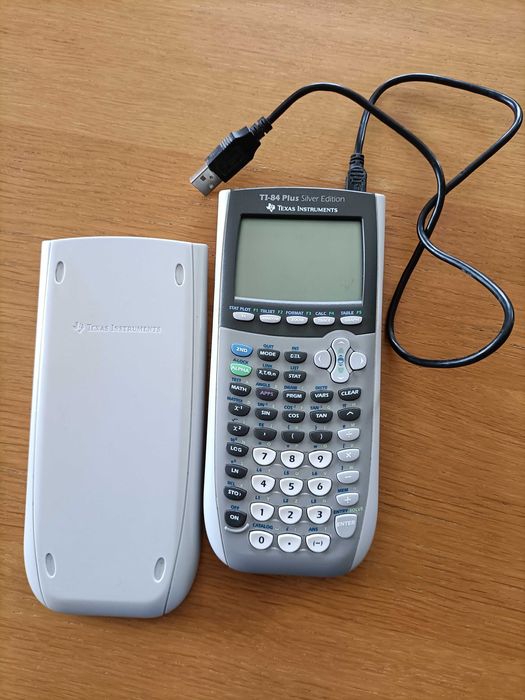 Máquina de calcular gráfica TI-84 Plus silver edition