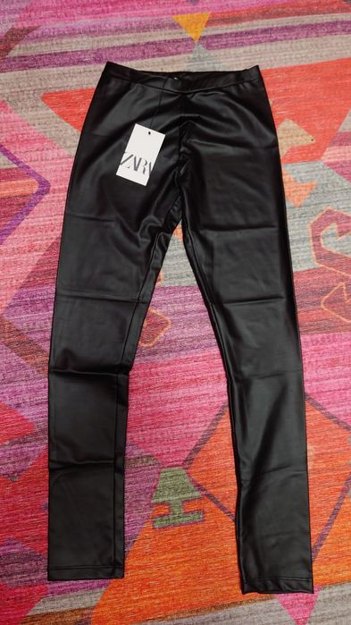 ~*ZARA*~ legginsy dziewczęce NOWE a la skora rozm. 164 cm (13-14 lat)