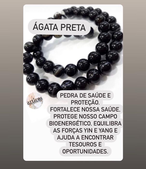Pulseiras de pedras naturais