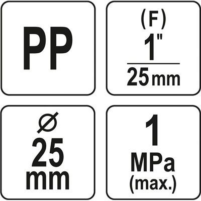 Trójnik Do Łączenia Rur Pe Gw 25Mm X 1" X 25Mm