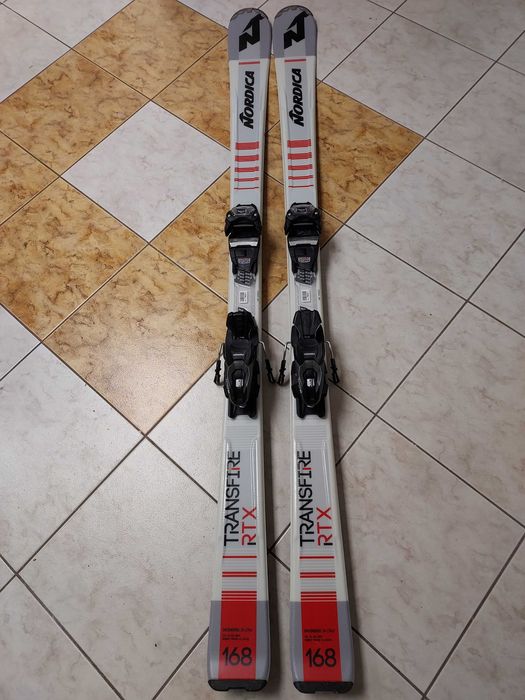 Narty zjazdowe NORDICA TRANSFIRE RTX 168 cm z kijkami