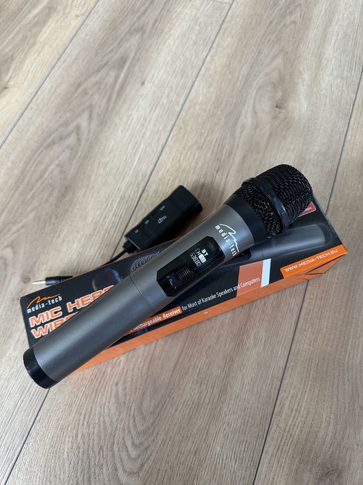 Mikrofon bluetooth Media-tech bezprzewodowy karaoke MT-398 komplet