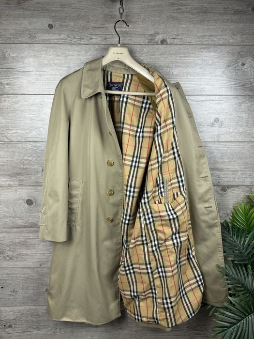 Тренч Burberry vintage куртка  мужской архивний плащ размер Л