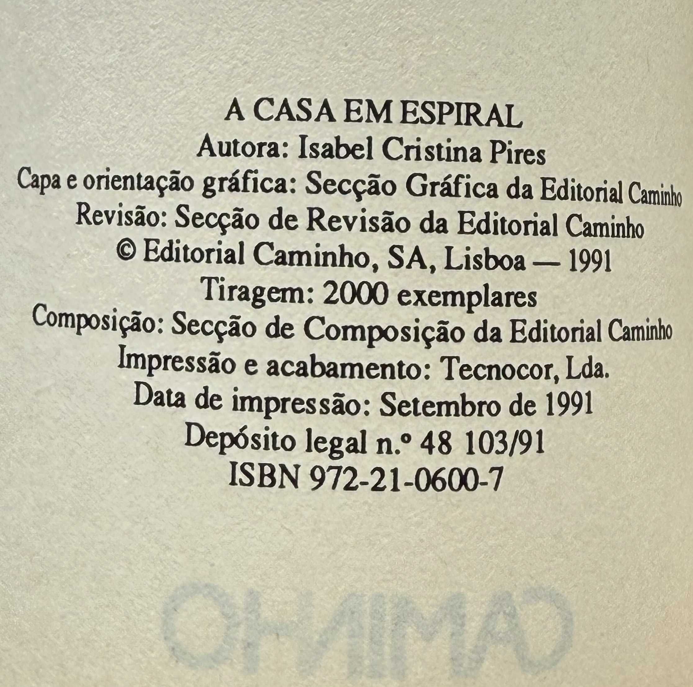 A Casa em Espiral, de Isabel Cristina Pires