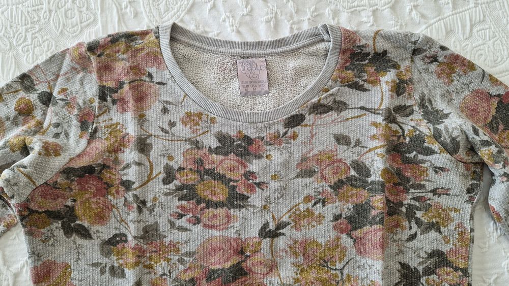 Camisola estampada flores, Zara, tamanho M
