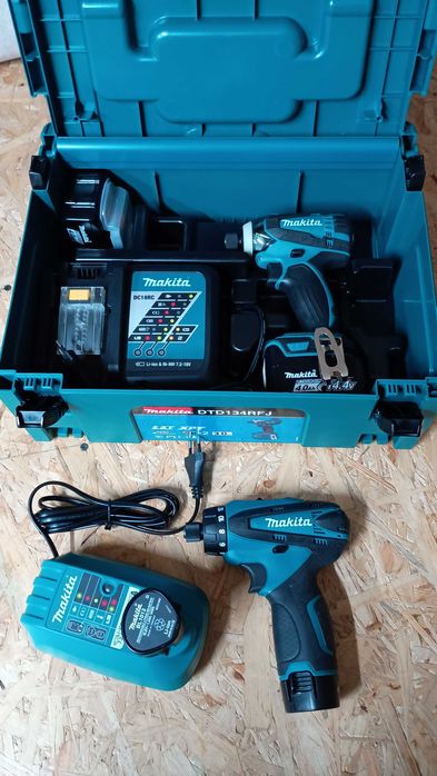 Wkrętarka udarowa MAKITA DTD134 14,4V + Wkrętarka  MAKITA DF030D 10,8V