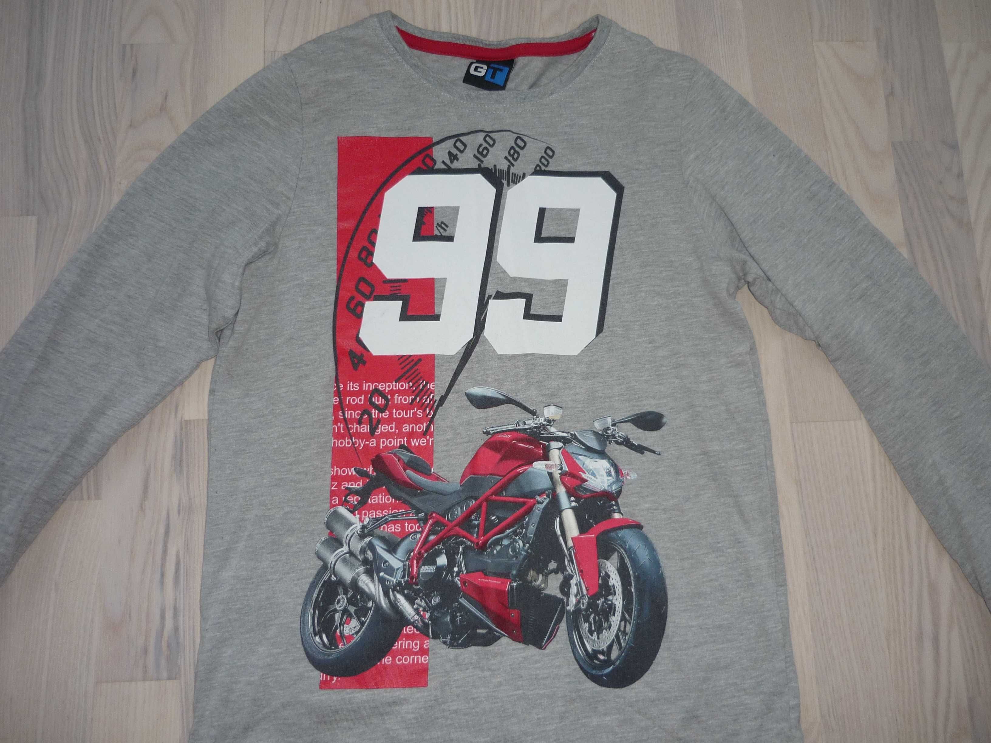 Seledynowa bluza z kapturem 4F 10-11 lat + bluzka GT