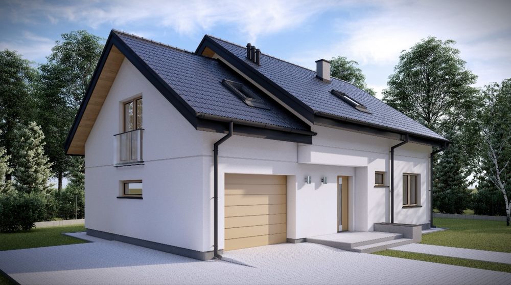 Dom z garażem 155 m2 gm. Dobrzyniewo Duże