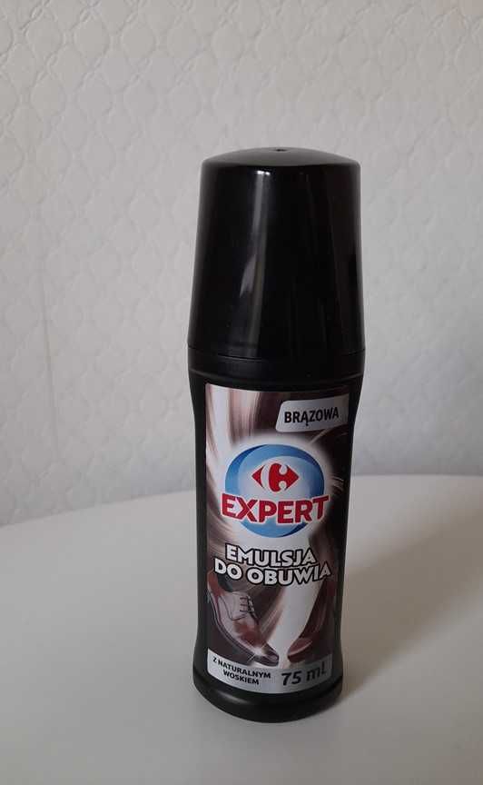 Carrefour Expert Emulsja do obuwia brązowa 75 ml