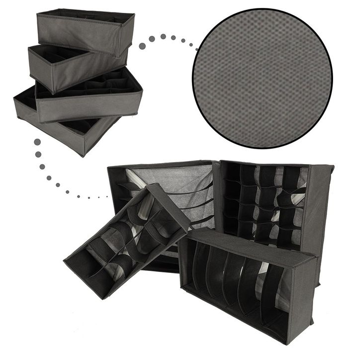 Organizer do szuflady na bieliznę skarpetki 4szt