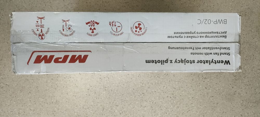 Wentylator wiatrak MPM 50W z pilotem