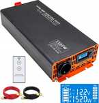 Falownik DATOUBOSS 1500W czysta sinusoida 12V na 230V LCD + pilot