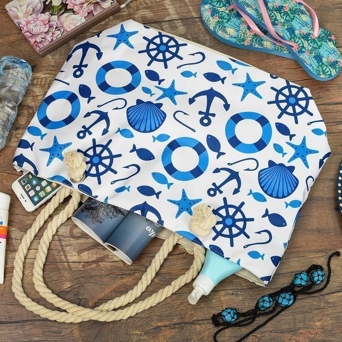 Duża torba plażowa torebka summer na lato pojemna