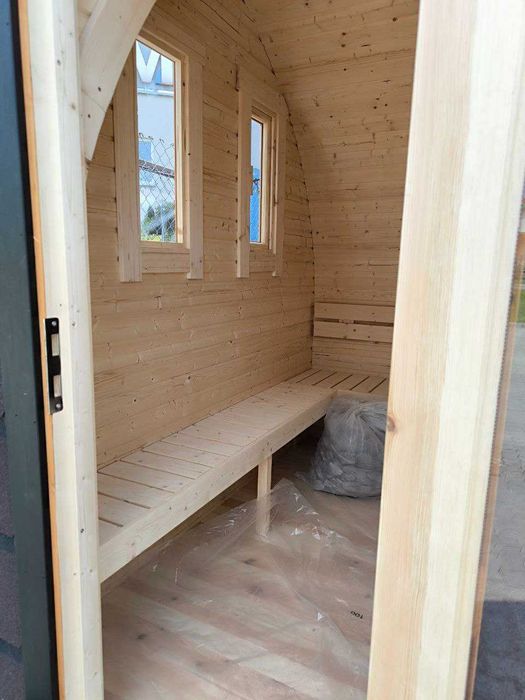 Sauna Ogrodowa OD RĘKI igloo 4 m PANORAMA