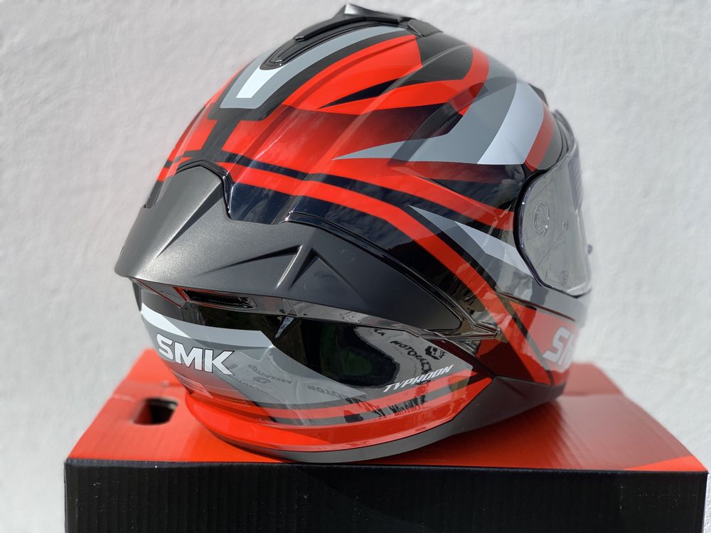 Kask motocyklowy SMK Typhoon rozmiar XS, Blenda, Certyfikat EU!