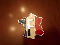 Símbolo bandeira França em alumínio