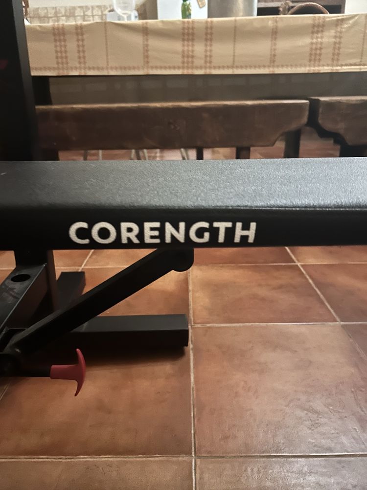 Banco bench press + barra 8kg+ caixa de pesos
