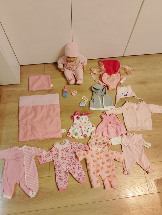 Lalka Baby Annabel interaktywna,płacze ,sika+akcesoria
