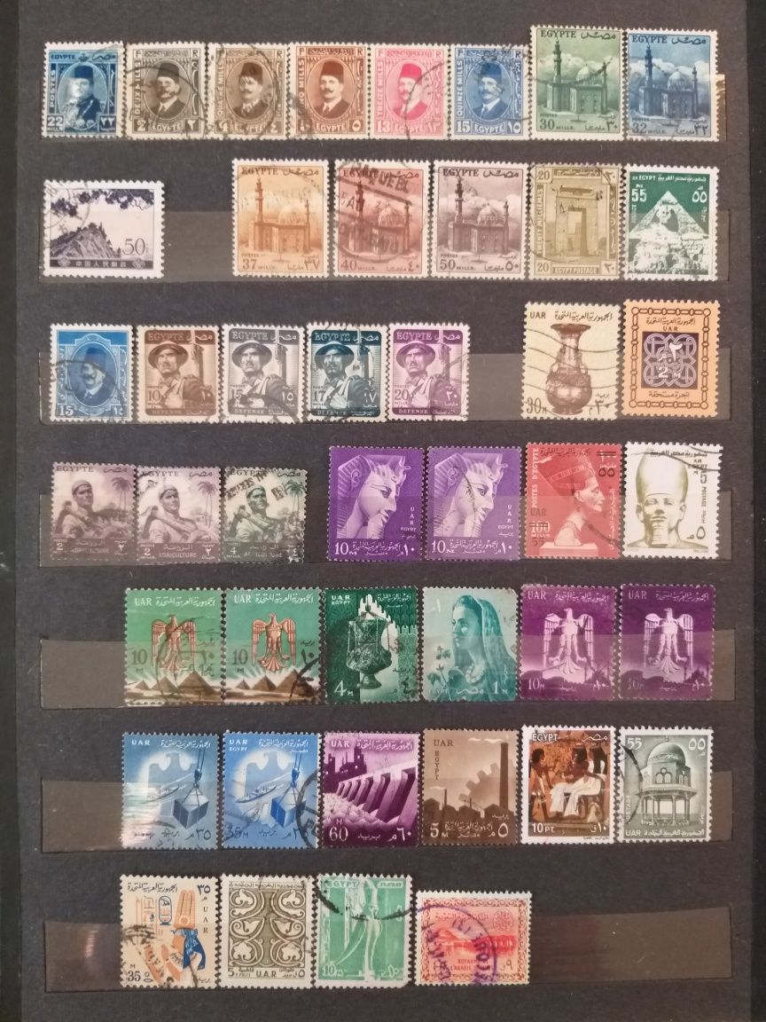 Почтовые марки Египта. 120 марок.