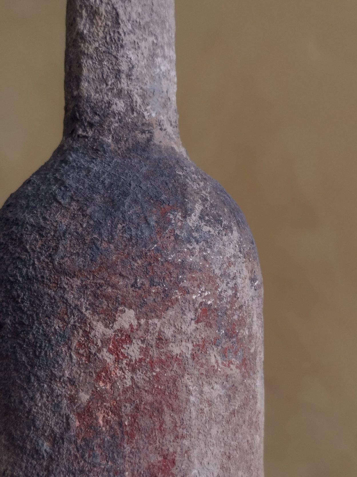 Пляшка зістарена під камінь ваза wabi sabi cotegecore rustic