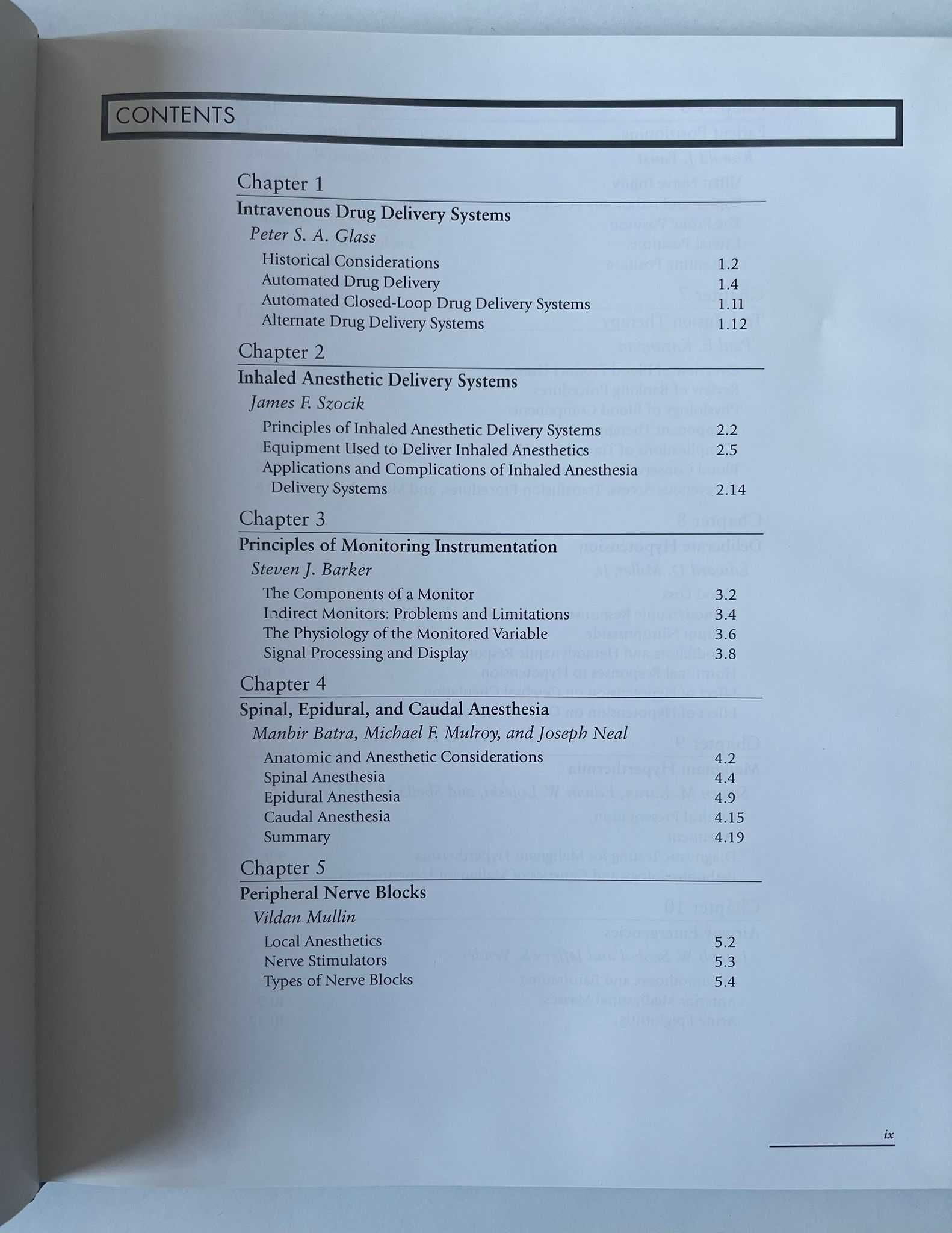 Atlas of anesthesia - Volume IV