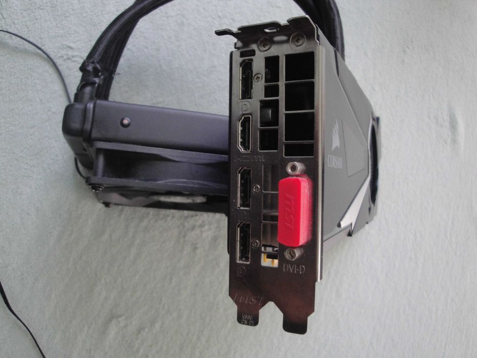 Karta MSI GeForce GTX 1080 8G Sea Hawk X chłodzenie wodne CORSAIR