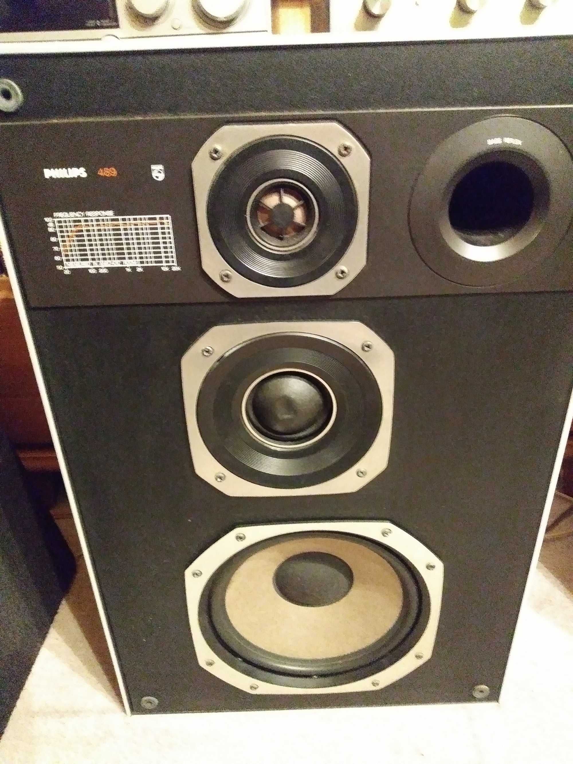 Kolumny Vintage PHILIPS 489 HI FI 110 W 8om