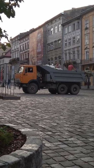 Вивіз сміття,бою,землі,доставка,пісок,щебінь,відсів,чорнозем,зіл,камаз