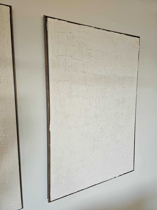 Quadro com textura em gesso 60x90cm-Textured plaster painting 60x90cm