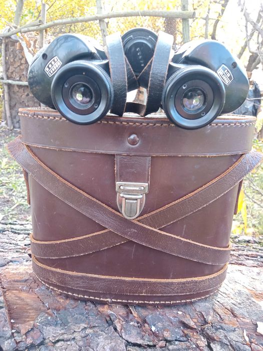 Английский бинокль ROSS LONDON 9х35 с оригин. кожаным кофром.