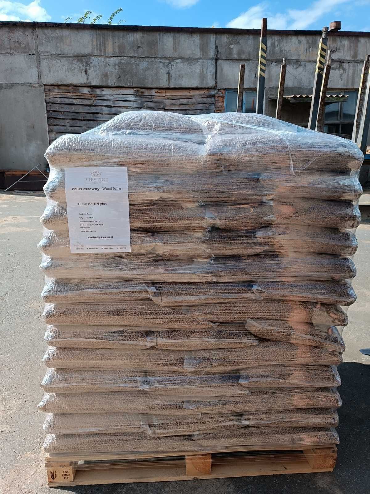 Pellet drewniany certyfikat a1 - świerk, sosna - 15 kg
