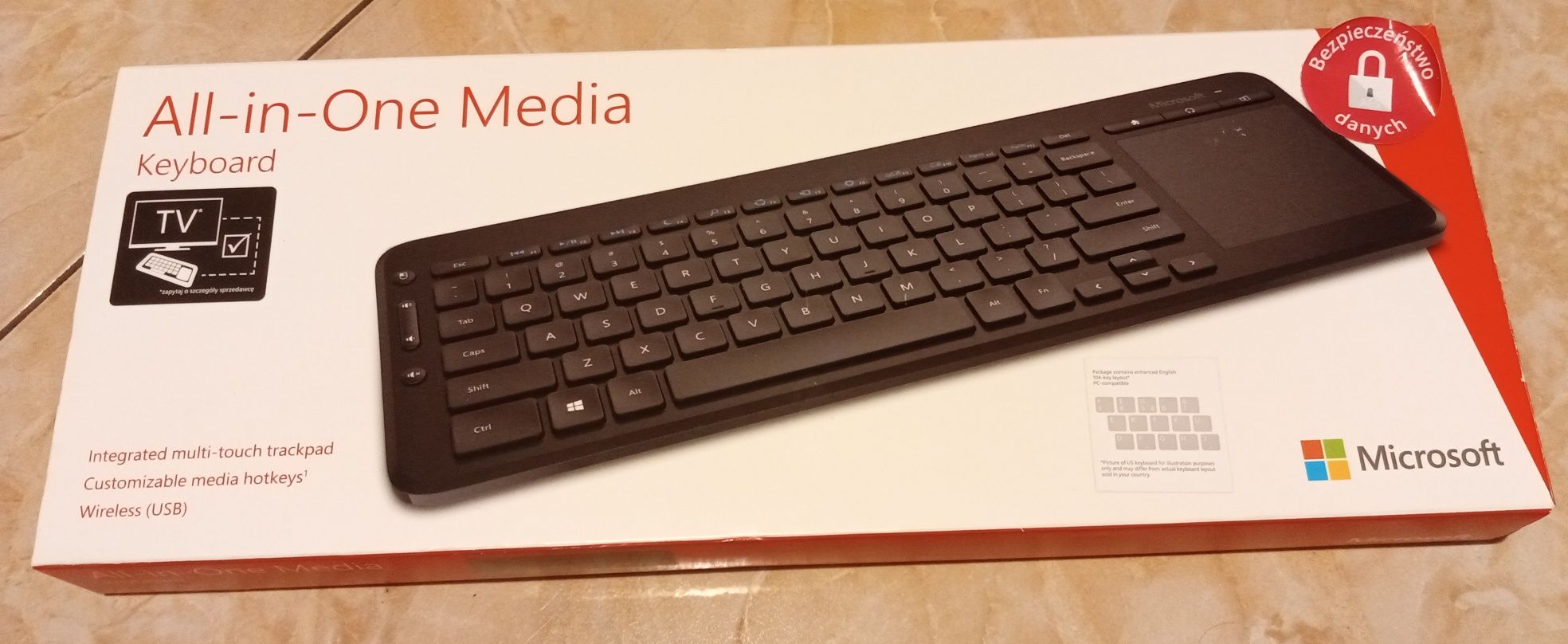 Klawiatura bezprzewodowa Microsoft All-in-One Keyboard