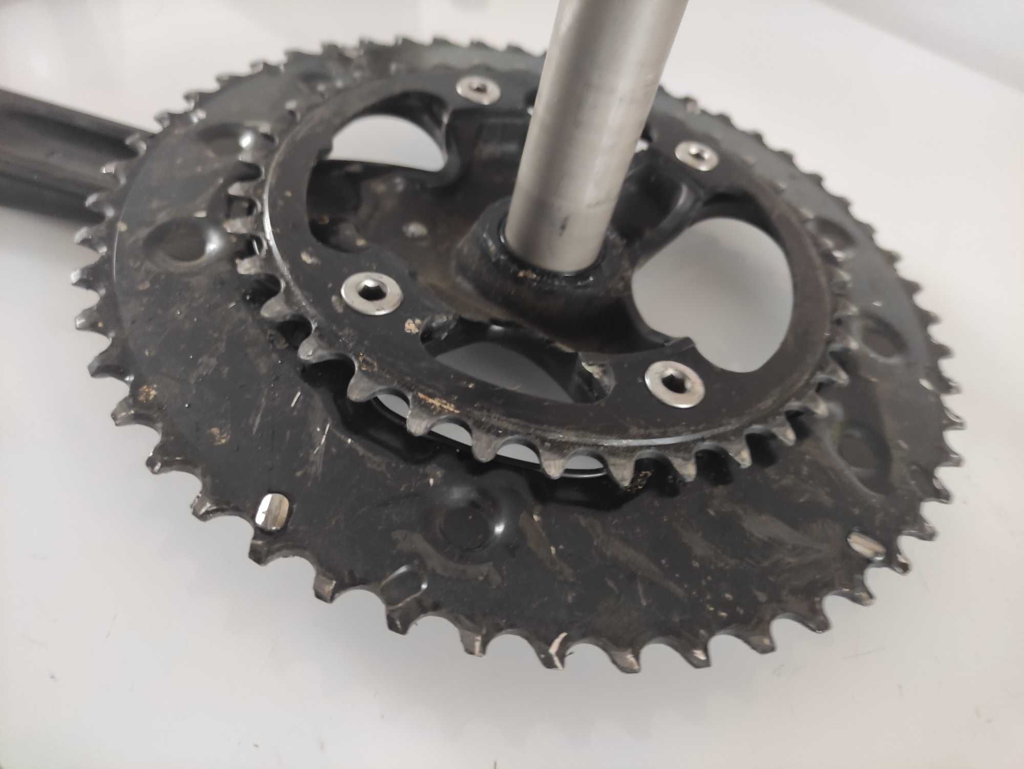 Mechanizm korbowy 2 rzędowy Shimano