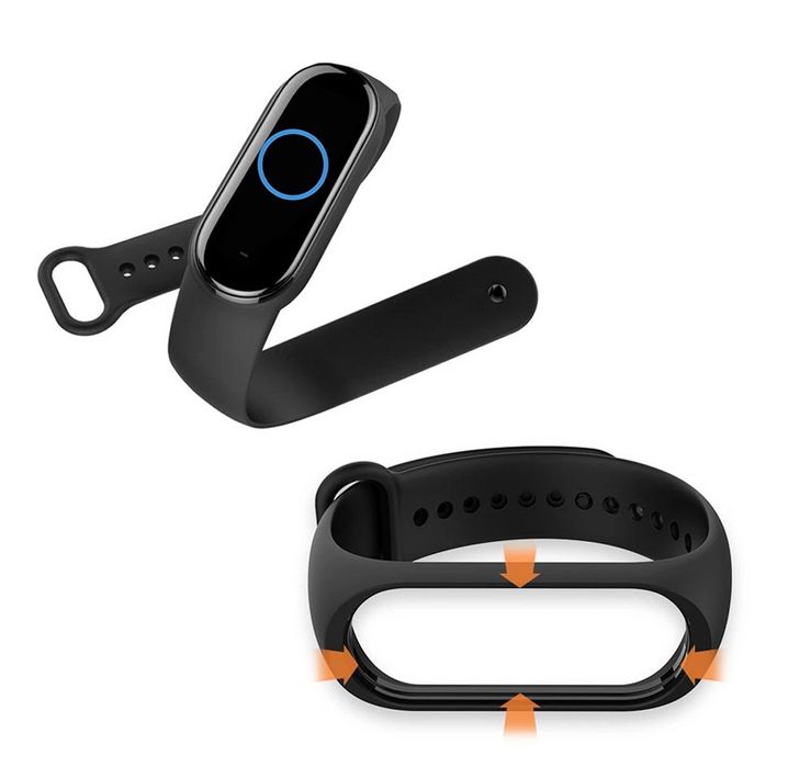 Pasek silikonowy do XIAOMI Mi Band 5 / 6 / 7 różowy (06)