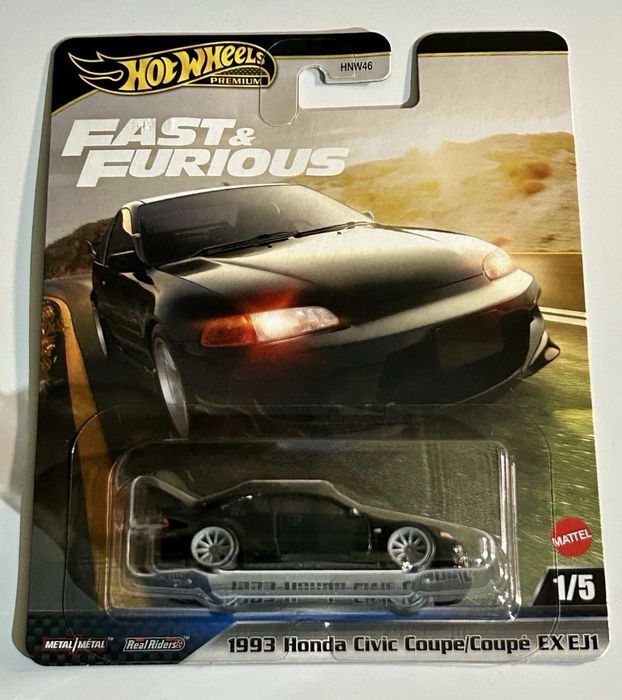 1993 Honda Civic Coupe/Coupé EX EJ1 Hot Wheels Premium